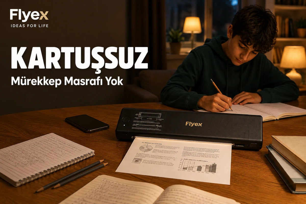 Taşınabilir A4 termal yazıcı